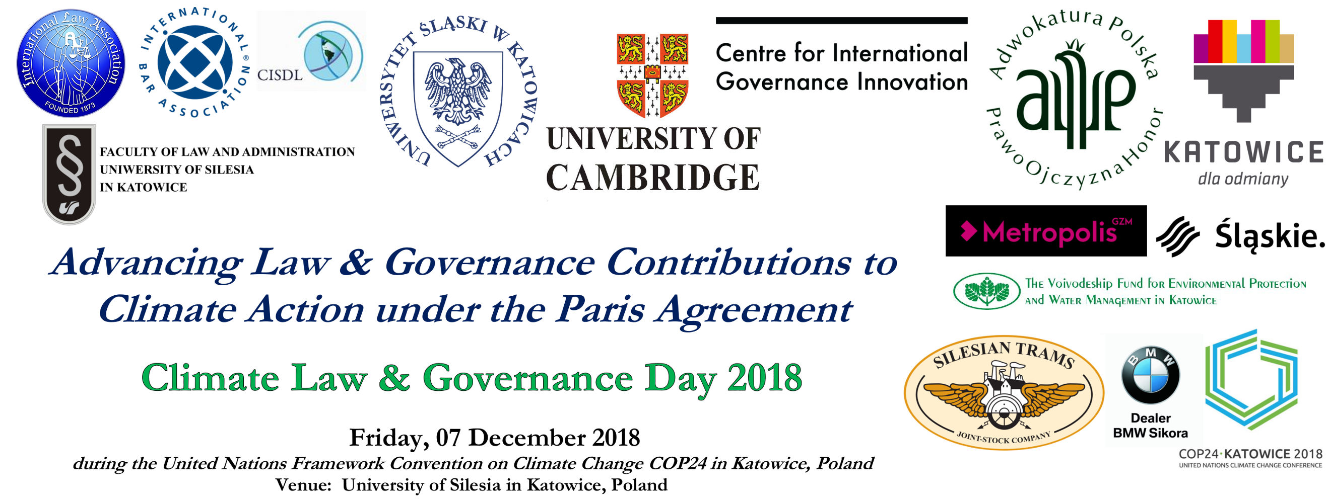 Sympozjum pt. „Dzień prawa dla ochrony klimatu i zarządzania klimatem 2018”