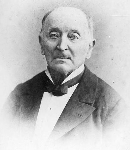 Czarno-biały portret Ignacego Domeyko