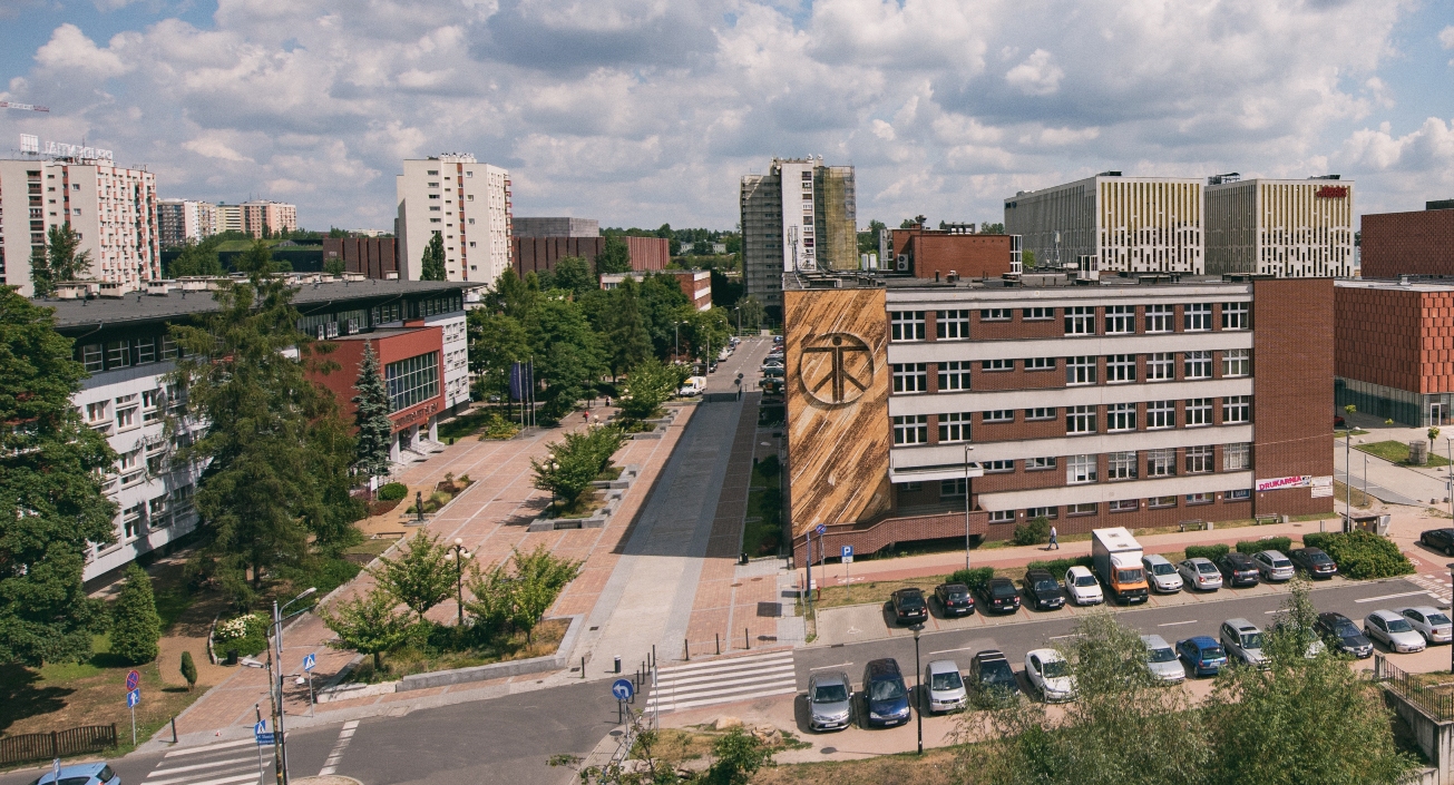 Ulica Bankowa z lotu ptaka | fot. materiały UŚ