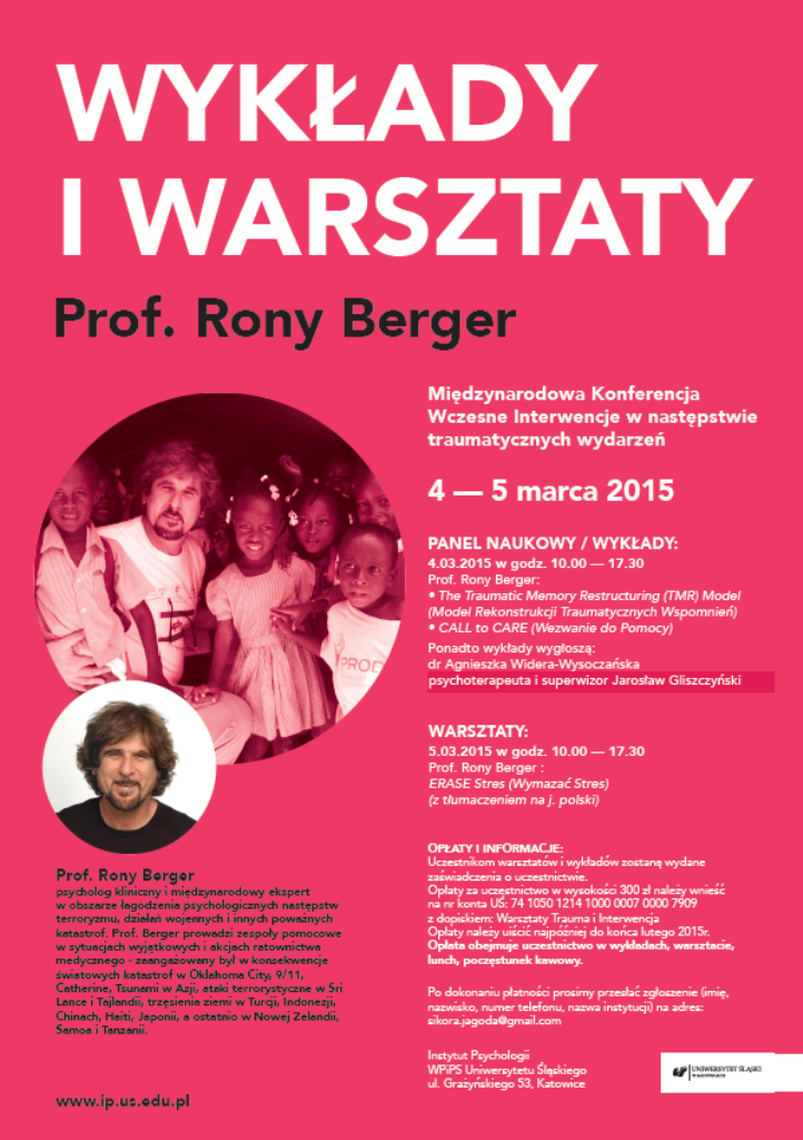 Konferencja "Wczesne interwencje w następstwie traumatycznych wydarzeń"