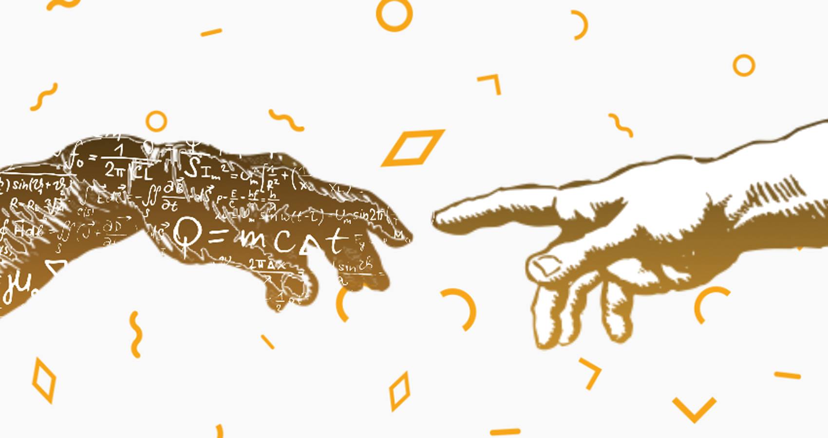 Logotyp konferencji „Między katedrą a katedrą. Kościół a nauka na przestrzeni dziejów”