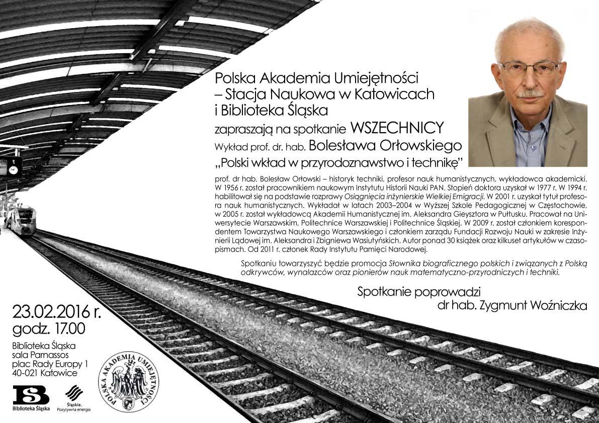 Wykład pt. „Polski wkład w przyrodoznawstwo i technikę”