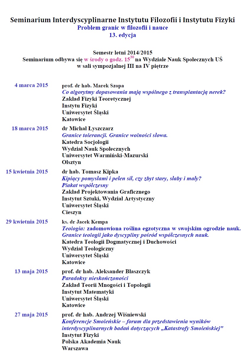 seminarium intersdyscyplinarne